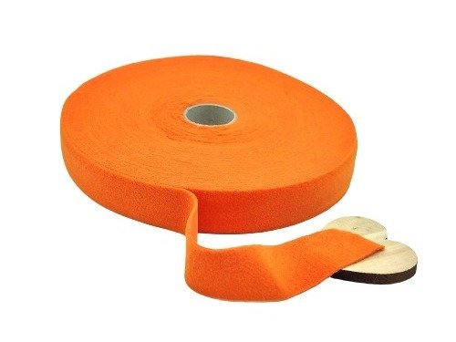 Textilgarn Fettuccia Orange Fleece 300g