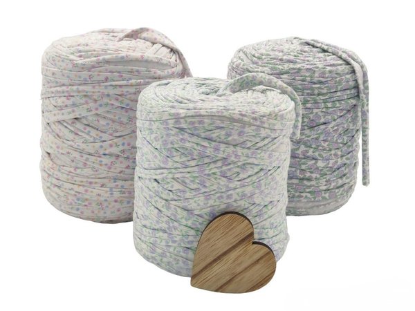 Textilgarn Nici’s® 3er Spar Set Weiß Blümchen 2,2kg
