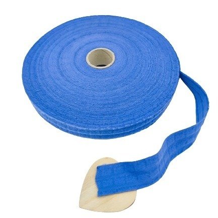 Textilgarn Fettuccia Blau Fleece 350g